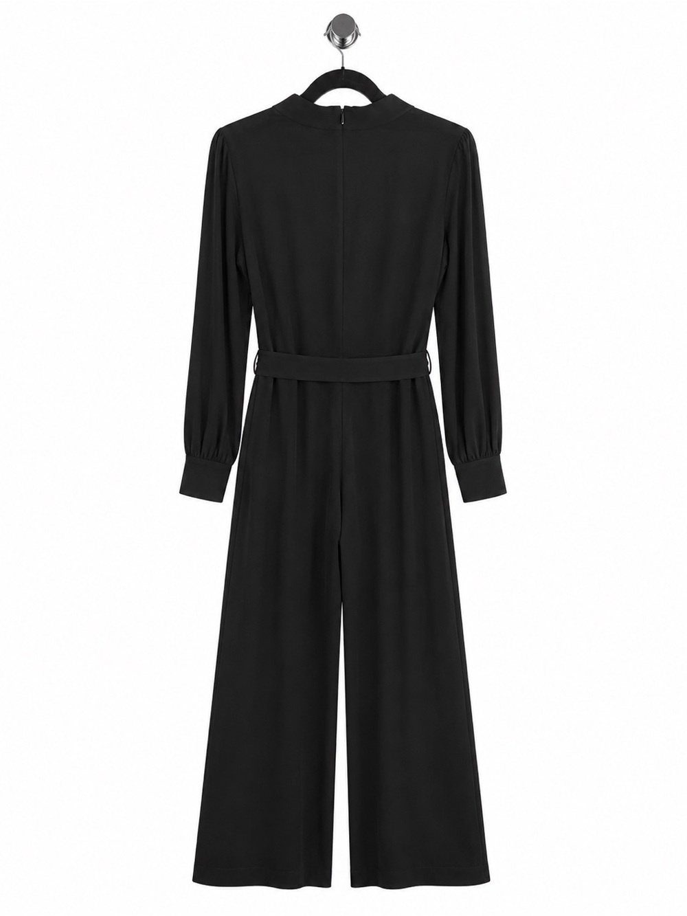 H&M Black Long-Sleeve Belted Jumpsuit - Picture 3 of 3